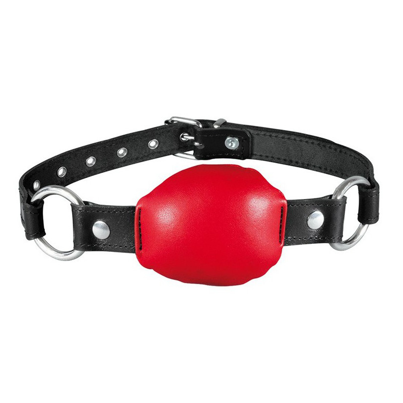 Kiotos Baillon en cuir Silence Gag Rouge